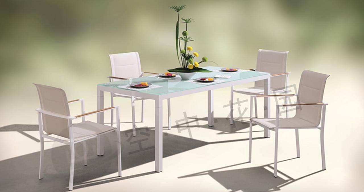 帝加墨尔本欧式铸铝桌椅 阳台露天休闲桌椅 铝合金户外庭院桌椅